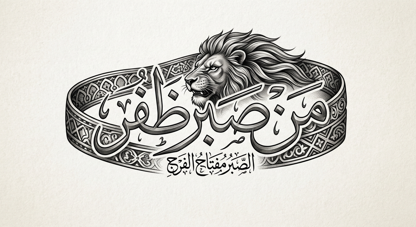 تصميم تاتو arabic wisdom quote